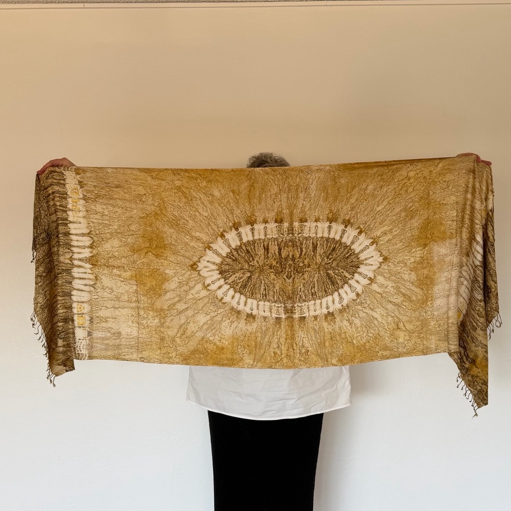 Yellow Print Scarf